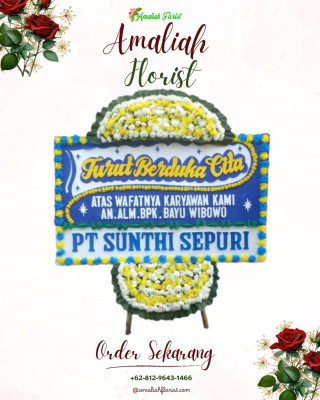 Papan Bunga Duka di Dadi Mulya