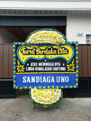 Papan Bunga Duka di Dadi Mulya